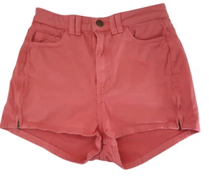 AMERICAN APPAREL High waist side zip shorts sz 26 / 27 cotton twill - Picture 1 of 6