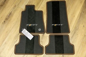 2016-2024 Camaro 4-Piece Carpet Floor Mat Set/Embroidered Logo-50th Anniv 911 - Picture 1 of 4