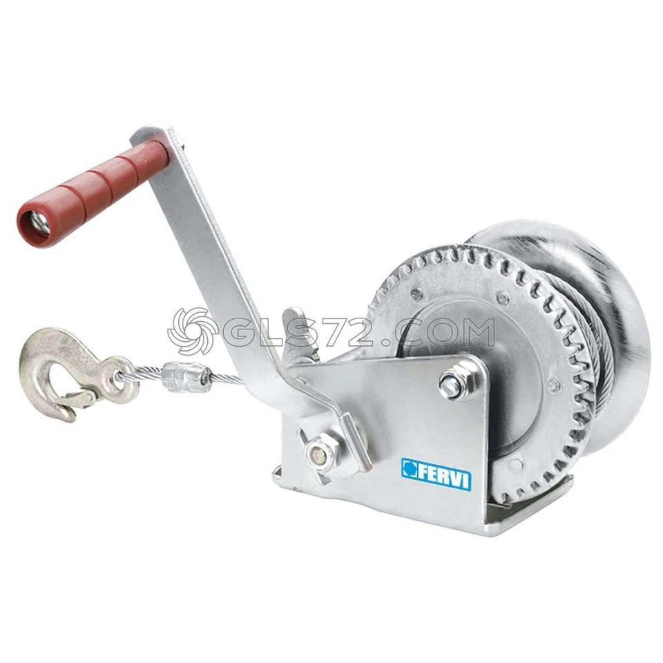 ARGANO PARANCO VERRICELLO MANUALE ZINCATO ROCCHETTO CAVO 10M 500KG FERVI 0070/C - Immagine 1 di 1