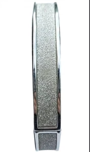 ¡NUEVO! Pulsera con bisagras tono plata brillo joyería 7"L - Imagen 1 de 4