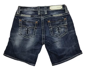 Rock Revival Damen Denim Lydia Easy Blue Shorts Gr. 27 Distressed - Bild 1 von 11