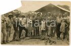1930 ca CONGO BELGE - CHASSE - Européens avec crocodile mort - DAMAGED Photo