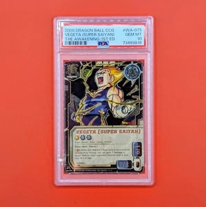 Dragon Ball Bandai CCG 2008/2009 Vegeta (Super Saiyan) WA-075 Super Rare PSA 10 - Picture 1 of 2