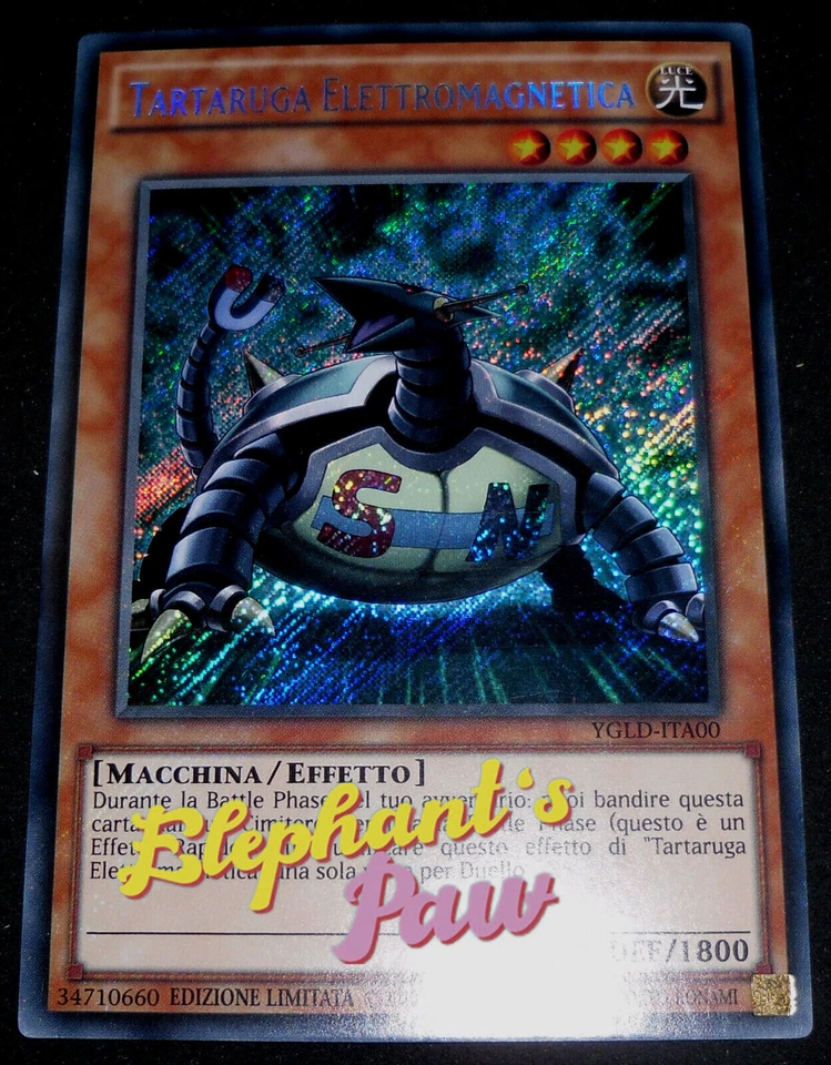 Yugioh - Tartaruga Elettromagnetica RARA SEGRETA - YGLD-ITA00 ED. Limitata - Immagine 1 di 1