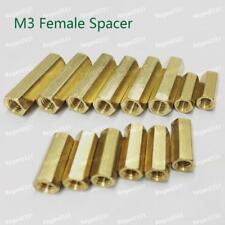 25/50/100pcs Brass M3 Hex Column Standoff Support Spacer Screw Nut for PCB Board