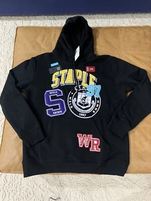 Staple голубиная кузница всемирно известный толстовка с капюшоном вышитые нашивки черный размер большой - Изображение 1 из 4