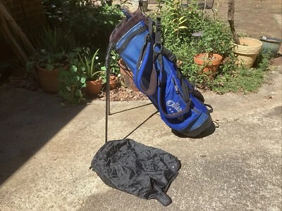 Callaway Blue Dual Strap  Dawn Patrol Stand Golf Bag W. Rain Cover - Image 1 of 4