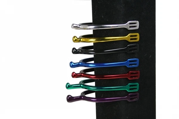 ARBO-INOX Spore spore equitazione acciaio inox rosso blu viola nero oro rosa verde acciaio inox