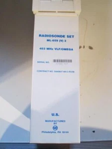 NEW 1986 RADIOSONDE Transmitter Weather Balloon Humidity MILITARY ML659 (V) 2 - Picture 1 of 1
