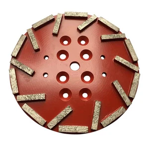 10" Concrete Diamond Grinding Disc Plate Edco, Husqvarna, #25/30 Grit, 1 Pack - Picture 1 of 3
