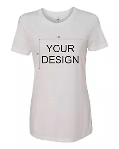 Maßgeschneidertes T-Shirt für Frauen - personalisiert, fügen Sie Ihr eigenes Design oder Text hinzu - Bild 1 von 5