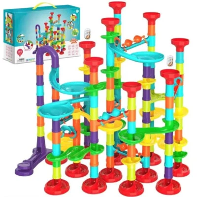 197PCS Marble Run Race Set Construction Building Blocks Toy Game Track Kid Maze - image 1 of 4