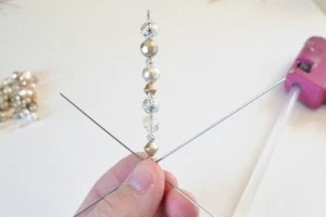 Forma de alambre, 6 estrellas de copo de nieve, adorno de telarañas formas de 6 pulgadas solo agrega cuentas - Imagen 1 de 6