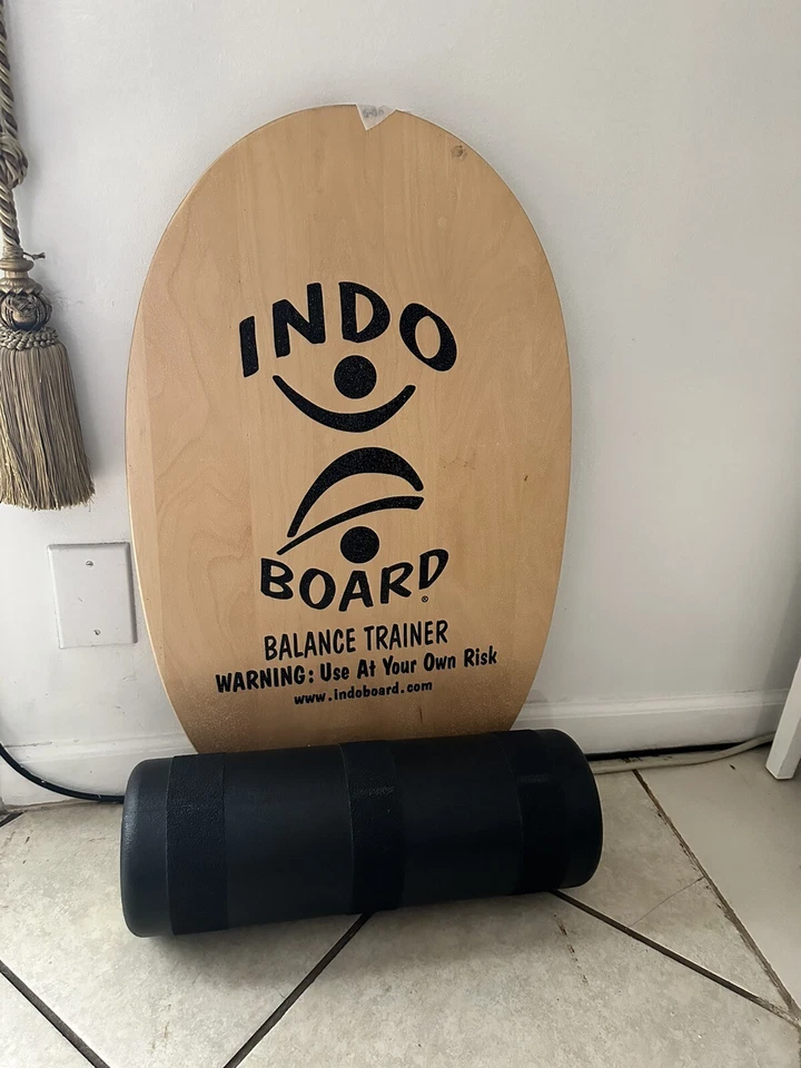 Original INDO BOARD BALANCE TRAINER - PLACA com ROLO! Placa de equilíbrio - Imagem 1 de 2