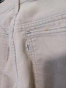 VINTAGE kids/youth Levi's Corduroy pants Size 12 reg Cream color Used sold As-Is - Picture 1 of 9