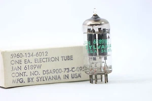 JAN 6189W TUBE. SYLVANIA BRAND TUBE. NOS/NIB. CRYOTREATED CH26V17F050724 - Picture 1 of 1