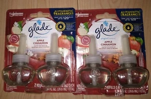 Glade Plugins Refills Air Freshener (Apple Cinnamon 4 count) 2 packs of 2 each - Picture 1 of 3