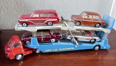 CORGI TOYS VINTAGE ANNI 60 BISARCA BEDFORD CARRIMORE + 4 MODELLI COME DA FOTO - Immagine 1 di 4