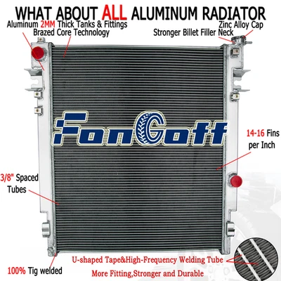 FOR 2010-2012 DODGE RAM 2500 3500 4500 5500 6.7L DIESEL 3 ROW RADIATOR Foto 1 de 4