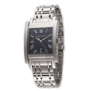 Burberry Bu1555 Analog Quartz Men New, Rare Item In Stock, Heritage Watch, Silve - Picture 1 of 1