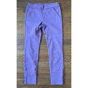 Garnet Hill Kids Girls' Purple Zipper Pants Size 8 - Picture 1 of 5