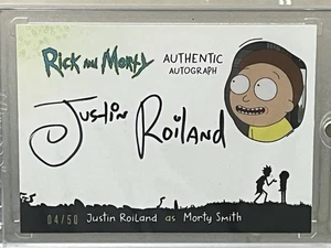 Rick Morty Cryptozoic Season 1 Auto Autograph Card Justin Roiland Morty /50 SSP - Picture 1 of 4