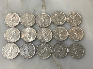 12 Silbermünzen 1938 bis 1945 USA Philippinen 10 Centavos vz bis unc Stempelglanz - Bild 1 von 2