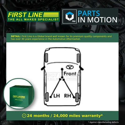 Handbrake Cable fits MAZDA 626 Mk5 1.8 Rear Right 97 to 99 FPY3 Hand Brake New - Image 1 of 4