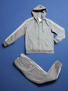 adidas Essentials Tracksuit Womens Authentic 2 Piece Set Sweatsuit Sz M,L,XL - Picture 1 of 8