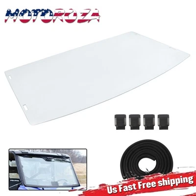 Scratch Resistant Full Windshield For 13-23 Polaris Ranger XP 1000 900 570 Crew Foto 1 de 4