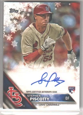 Autógrafos Topps Walmart Holiday Snowflake Stephen Piscotty 2016 #ASP 83/100 Foto 1 de 2