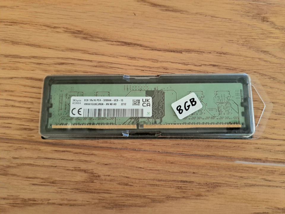 Ram 8GB PC4 3200Mhz ECC UDimm 288 Pin HMMAA1GU6CJR6N-XN - Immagine 1 di 1