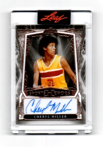 2025 Leaf Sports Heroes CHERYL MILLER Autograph USA Basketball HOF 14/15 - Picture 1 of 2