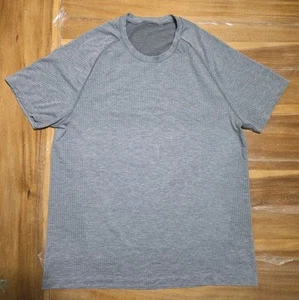 Lululemon Metal Vent Tech T-Shirt Men XL Gray Energy Creates Energy Gym - Picture 1 of 7