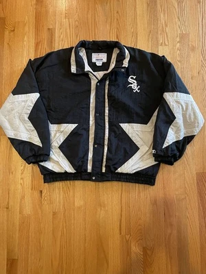 VINTAGE STARTER CHICAGO WHITE SOX JACKET XL FULL ZIP RARE - Image 1 of 4