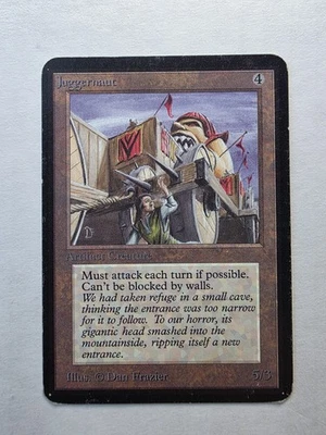 MTG Magic The Gathering Alpha Juggernaut - Image 1 of 2