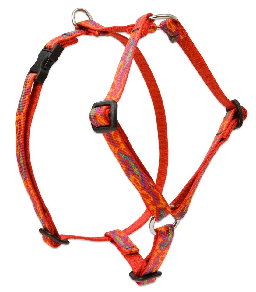 Arnés romano ajustable LupinePet 1/2" Go Go Gecko 12-20" para perros pequeños Foto 1 de 1