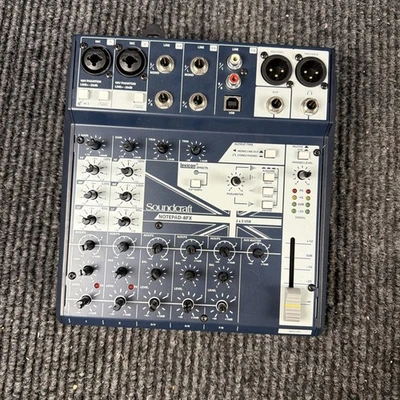 Soundcraft ‎Notepad-8FX 8 Channels Analog Mixer UNTESTED MISSING KNOBS - Image 1 of 4