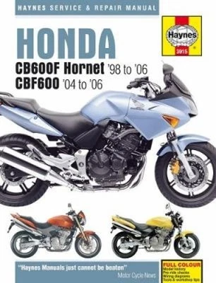 Honda CB600F Hornet & CBF600 (98 - 06) Haynes Repair Manual by Haynes Publishing - Immagine 1 di 2
