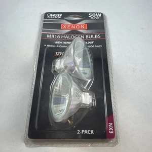 FEIT ELECTRIC 50W FLOOD XENON MR 16 BULBS 12V EXN (1 pack - 2 bulbs) - Picture 1 of 2