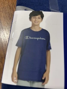 Champion Youth Boy's Soft Short Sleeve Everyday Chest Graphic Logo Tee - Picture 1 of 7