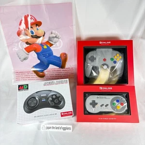 Set of 3 Nintendo Switch Online Controllers N64 Super Famicom Mega Drive Japan - Picture 1 of 21