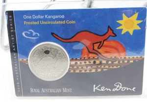 2009 Australian Artist Series $1 Kangaroo Frosted Uncirculated Coin - Picture 1 of 4