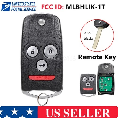 Para 2009 2010 2011 2012 2013 2014 Acura TL TSX Control Remoto Coche Llavero ID46 Foto 1 de 4