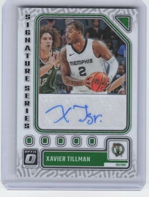 2023-24 Panini Donruss Optic Xavier Tillman Signature Series Auto Celtics  - Image 1 of 2