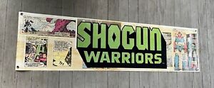 Shogun warriors  superhero action figure sign banner