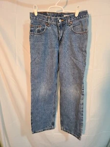 VTG 90s Levis 550 Relaxed Fit Straight Denim Jeans Kids Husky Youth (29x25) VG - Picture 1 of 4