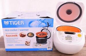 NEW Tiger 2-in-1 Electric Rice Cooker/Warmer Tacook Cooking Plate 1.0L JBV-S10U