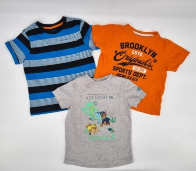 3x Sommer T-Shirt UK Mode - PRIMARK / GEORGE / F&F in Gr. 98/104 (3-4 Jahre) - Bild 1 von 4