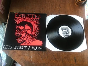 The Exploited Vinyl 12" LP Let's Start A War PAX Records PAX 18 UK 1st Edition - Picture 1 of 4